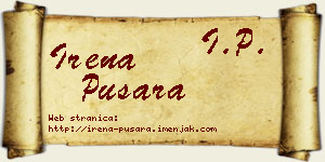 Irena Pušara vizit kartica